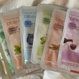 DERMAL Korean Skincare 10 Sheet Mask Face Masks Collagen Essence